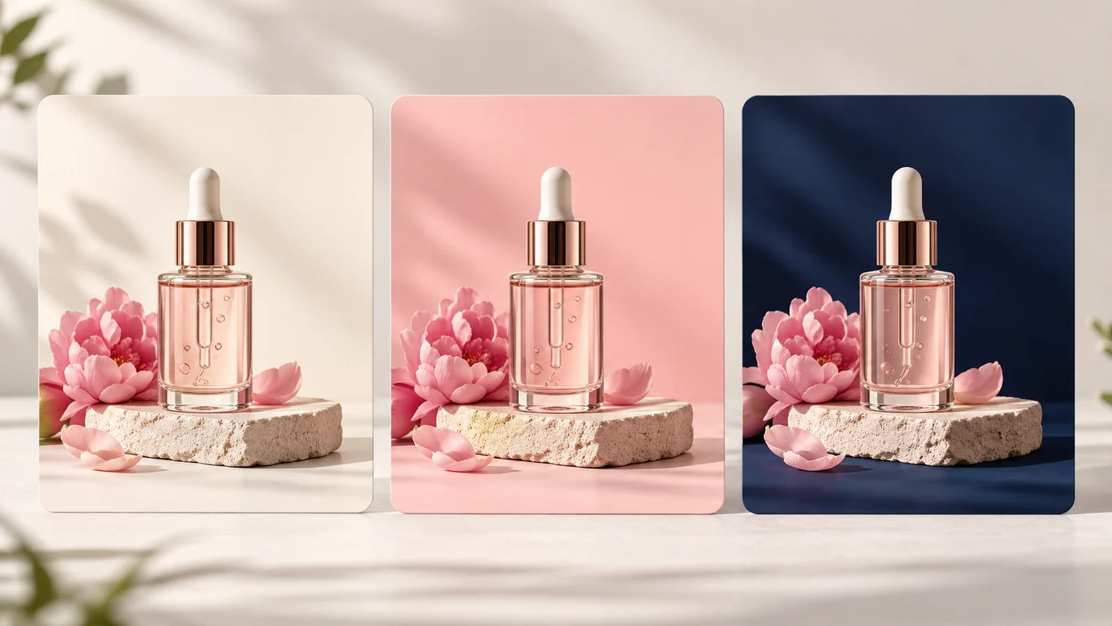 Three ad variations that change only their background colour.